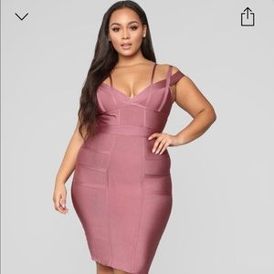 Mauve bandage dress